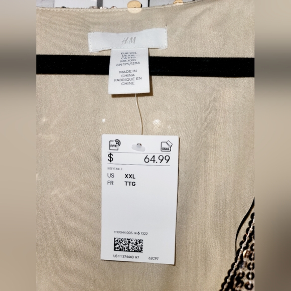 H&M Sequined Wrap Dress - Picture 3 of 4